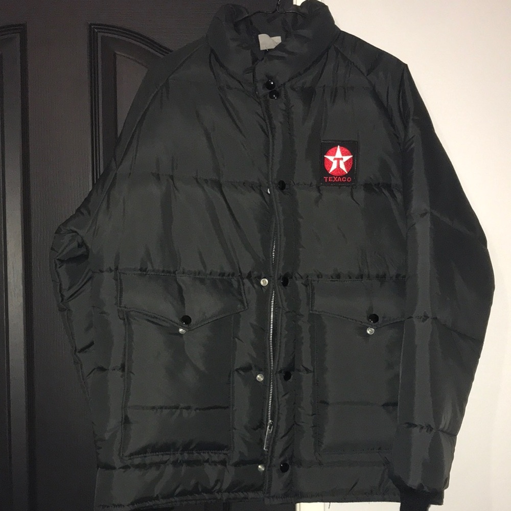 Vintage Texaco Black Puffer Jacket